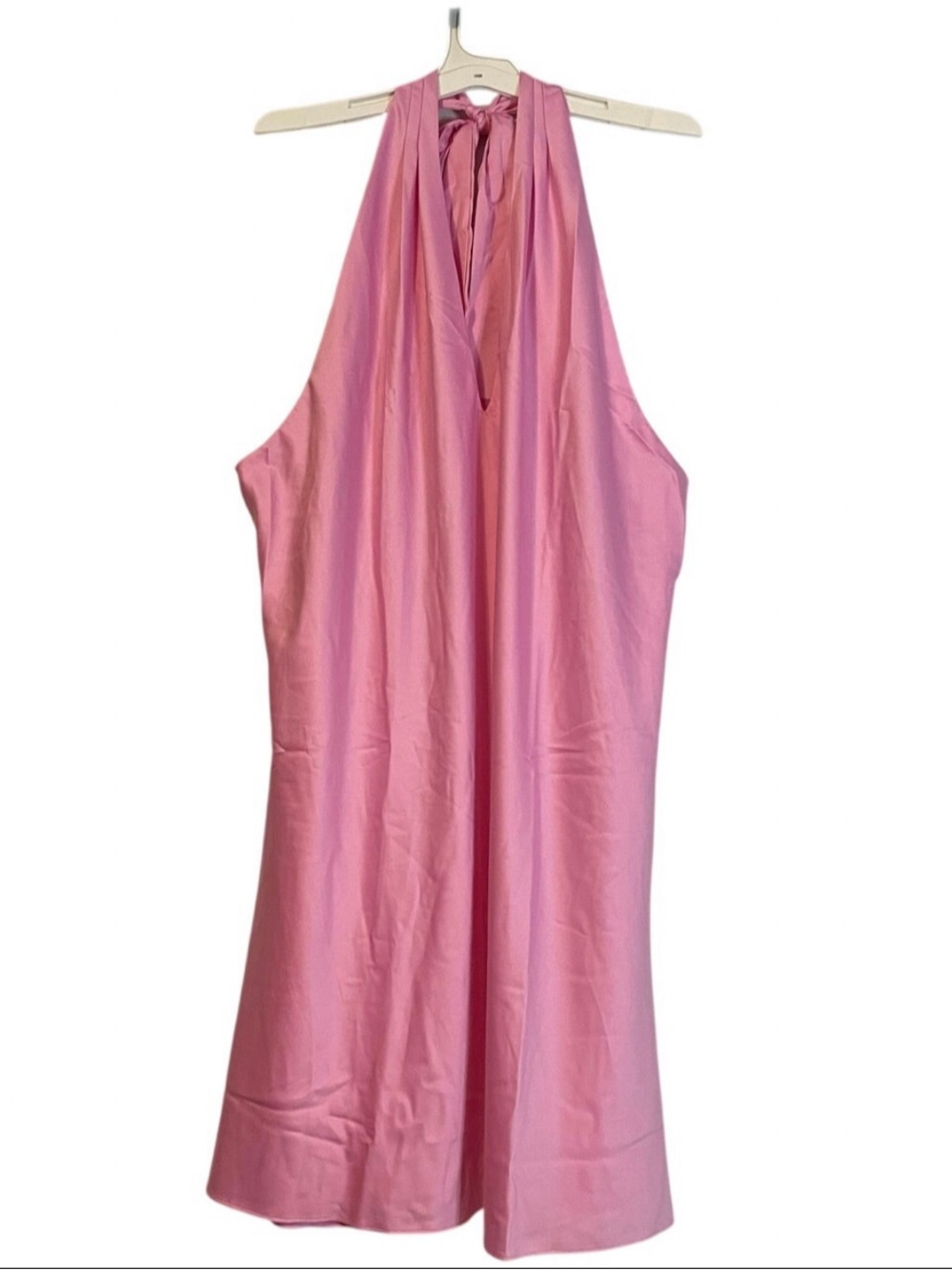 Target Pink Satin Halter Dress
